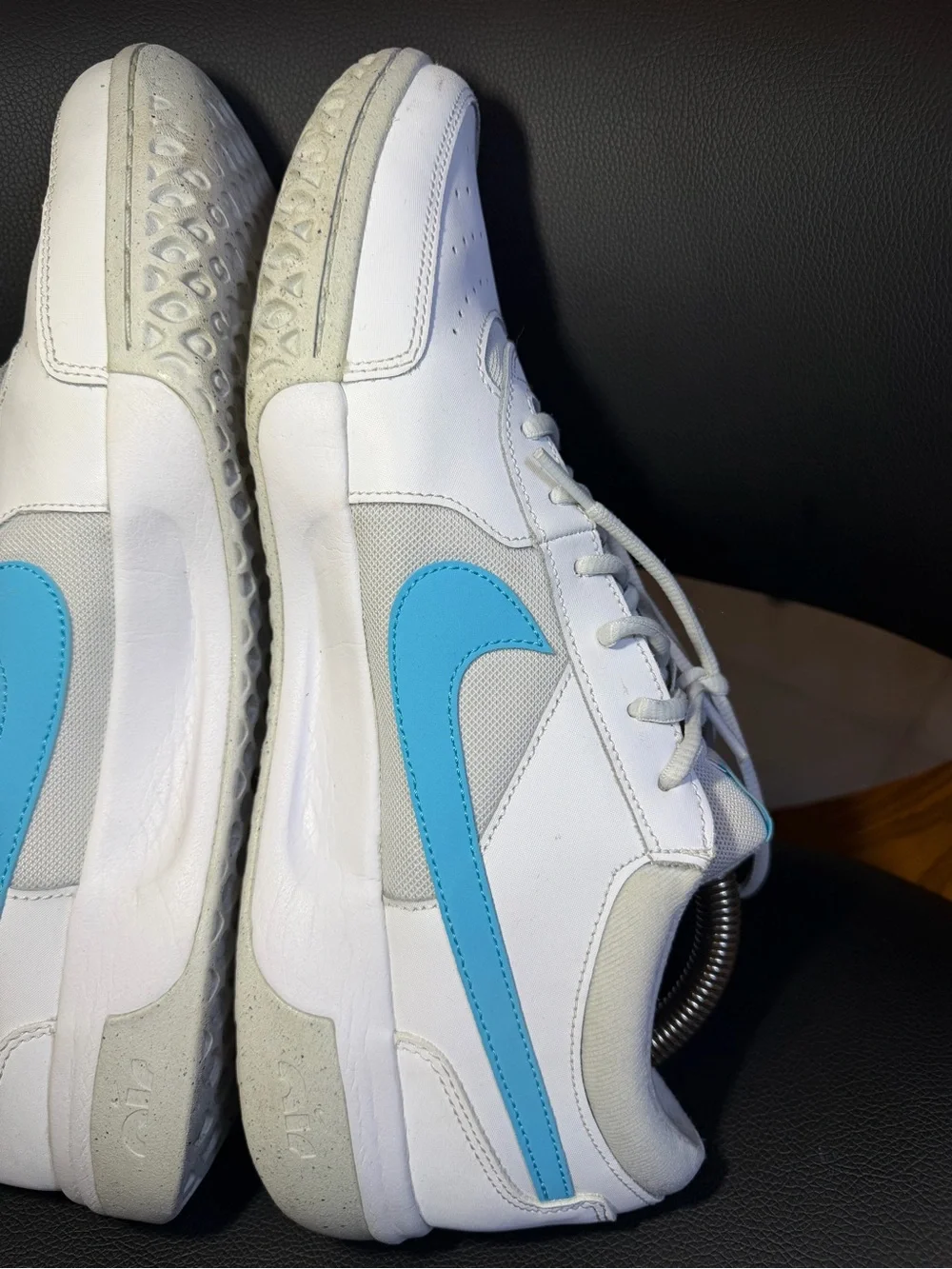 Men's Nike Zoom Court Lite 3 White/Baltic Blue-Photon Dust (DV3258 100) - SZ 13